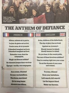 La Marsellesa en el Daily Mail